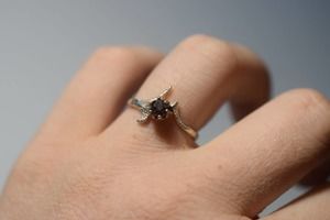 Unique Engagement Ring Handmade Garnet Ring Solid Sterling Silver Weddin…